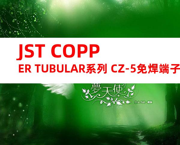 JST COPPER TUBULAR系列 CZ-5免焊端子产品规格书